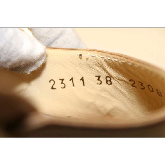 Vicini Giuseppe Zanotti NEW Italy Made Womens 8 B 38 Leather Heeled Thongs Shoes - Picture 6 of 14